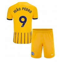 Camiseta Brighton Joao Pedro #9 Segunda Equipación Replica 2024-25 para niños mangas cortas (+ Pantalones cortos)